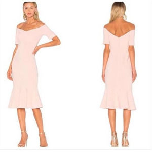 Cinq a sept marta dress in melon pink